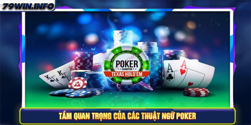 Tầm quan trọng của các thuật ngữ Poker