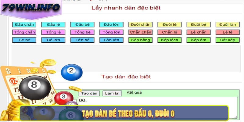 Tạo dàn đề theo đầu 0, đuôi 0